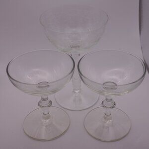 Set of Three(3) Cocktail Glasses